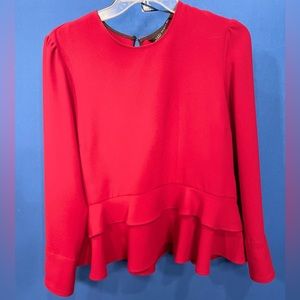 Zara Woman Collection Red Blouse Size L